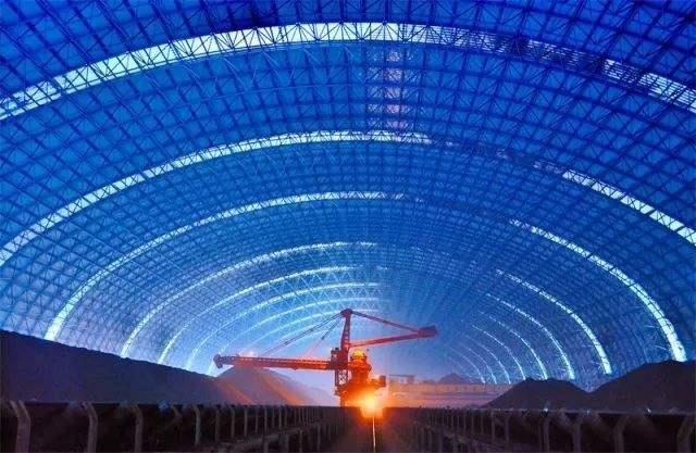 朝阳区亿优钢构工程师为您解析原料场封闭技术的特点和类型